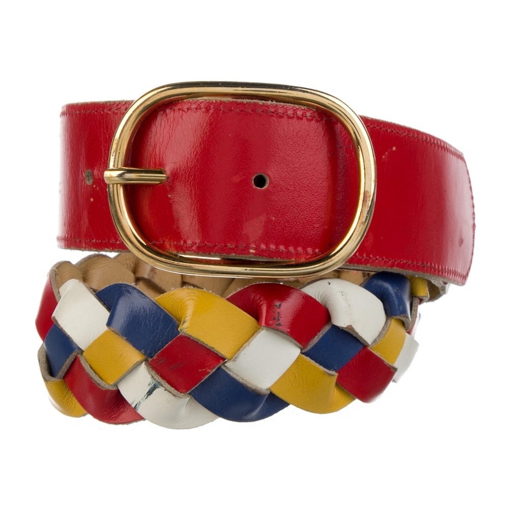 Yves Saint Laurent Vintage 1980's Waist Belt / Size: Medium